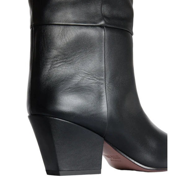 Jane 60 Boots in Black Leather - Image 4