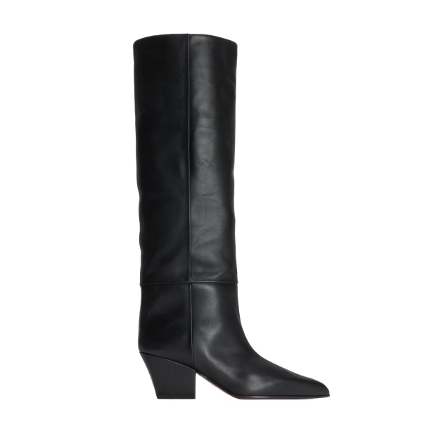 Paris Texas Jane 60 Boots in Black Leather