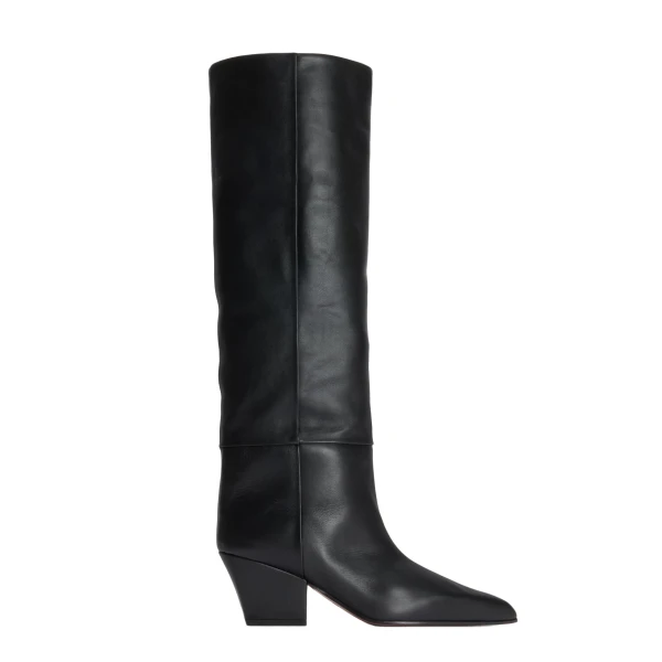 Paris Texas Jane 60 Boots in Black Leather