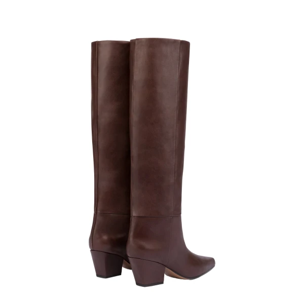 Jane 60 Boots in Mocha Leather - Image 3