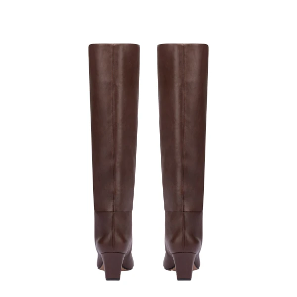 Jane 60 Boots in Mocha Leather - Image 4