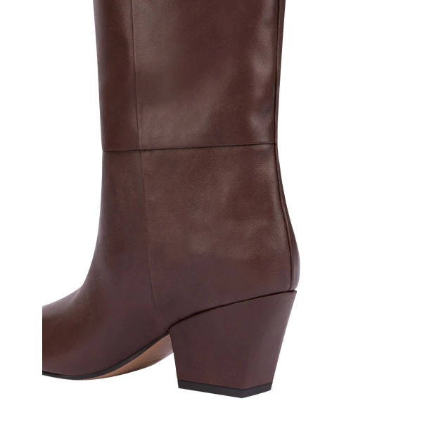 Jane 60 Boots in Mocha Leather - Image 5
