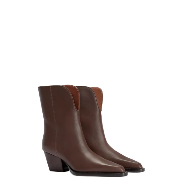 Jane 60 Mid-Calf Boots in Ebano Leather - Image 2
