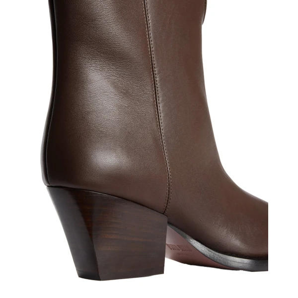Jane 60 Mid-Calf Boots in Ebano Leather - Image 4