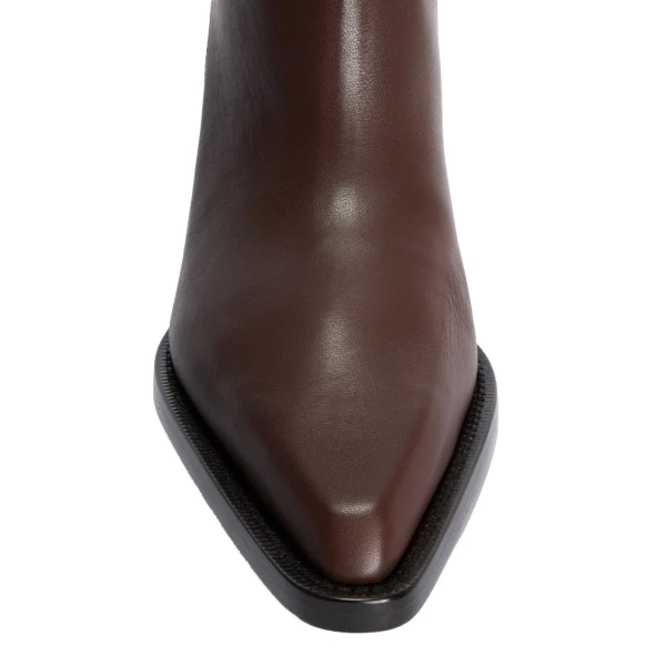 Jane 60 Mid-Calf Boots in Ebano Leather - Image 5