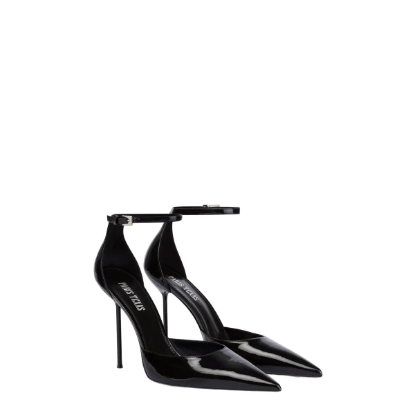 Lidia 105 Ankle-Strap Pumps in Black Patent Leather - Image 2