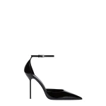 Paris Texas Lidia 105 Ankle-Strap Pumps in Black Patent Leather