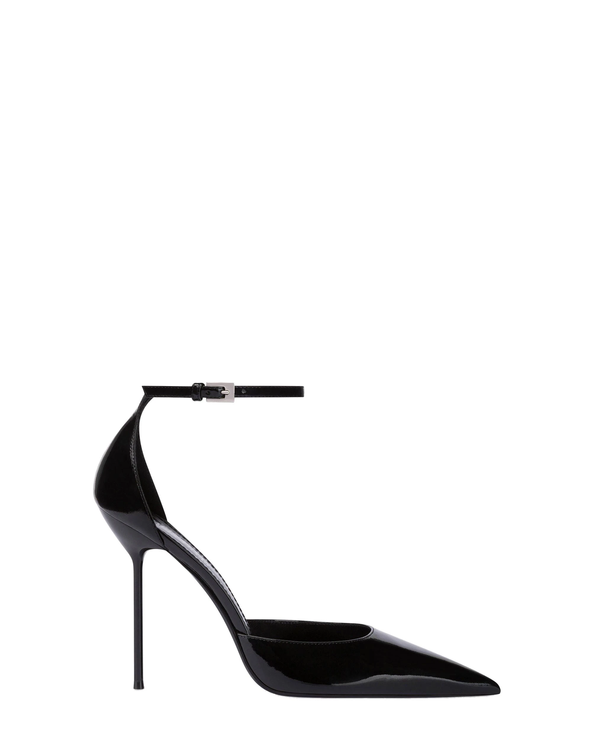 Paris Texas Lidia 105 Ankle-Strap Pumps in Black | Luxury Shoes Paris Texas Lidia 105 Ankle-Strap Pumps in Black Patent Leather