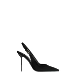 Paris Texas Lidia 105 Buckle Slingbacks in Black Velvet