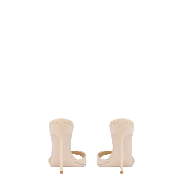 Lidia 105 Mules in Almond Patent Leather - Image 4
