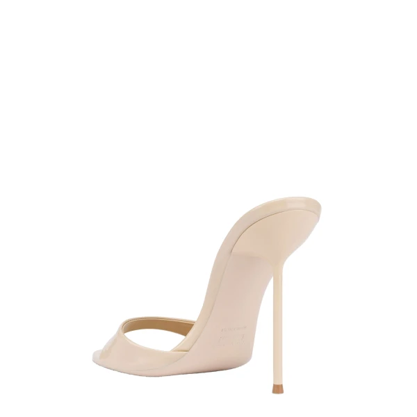 Lidia 105 Mules in Almond Patent Leather - Image 5