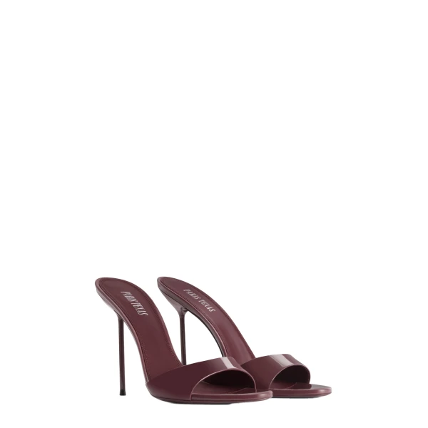 Lidia 105 Mules in Amarena Patent Leather - Image 2