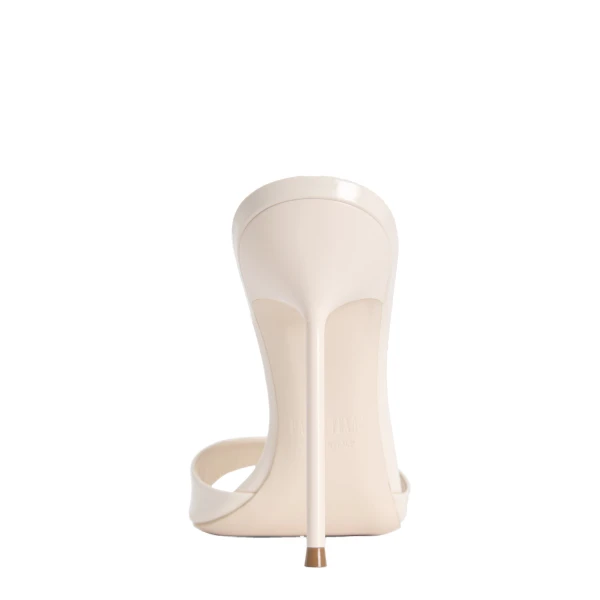 Lidia 105 Mules in Avorio Patent Leather - Image 4