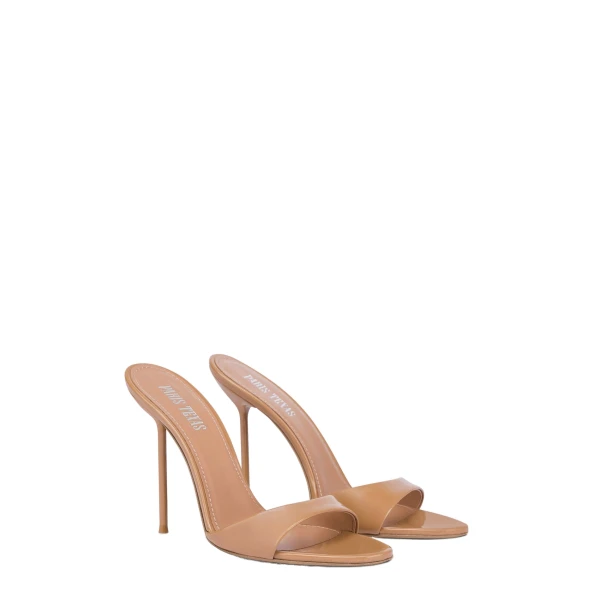 Lidia 105 Mules in Beige Patent Leather - Image 2