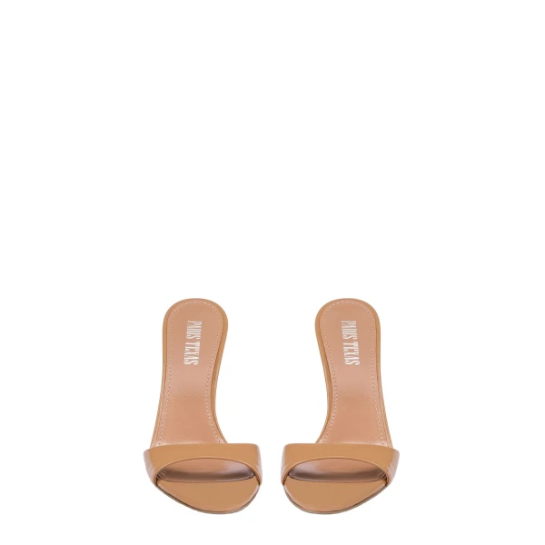 Lidia 105 Mules in Beige Patent Leather - Image 3
