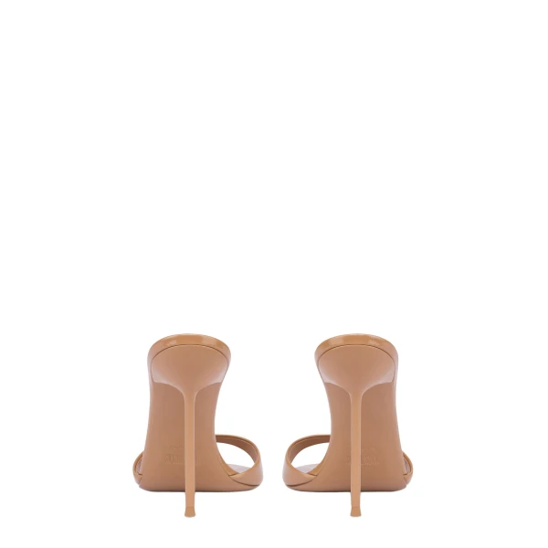 Lidia 105 Mules in Beige Patent Leather - Image 4