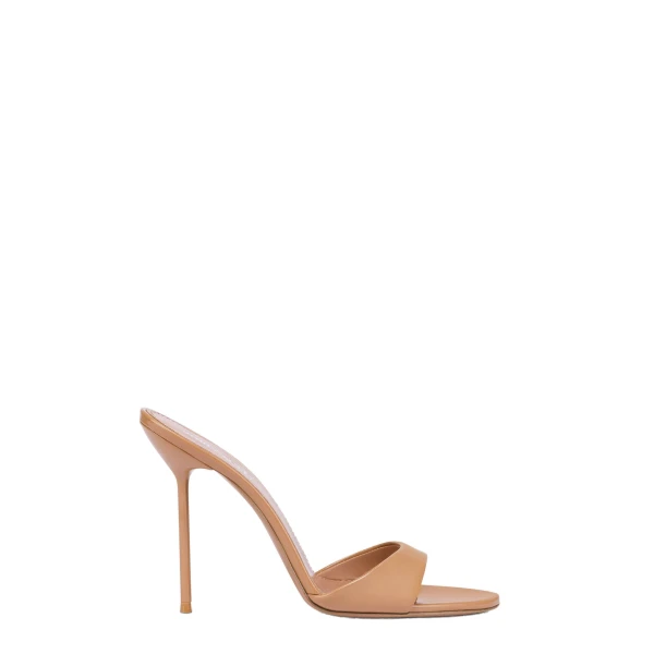 Paris Texas Lidia 105 Mules in Beige Patent Leather