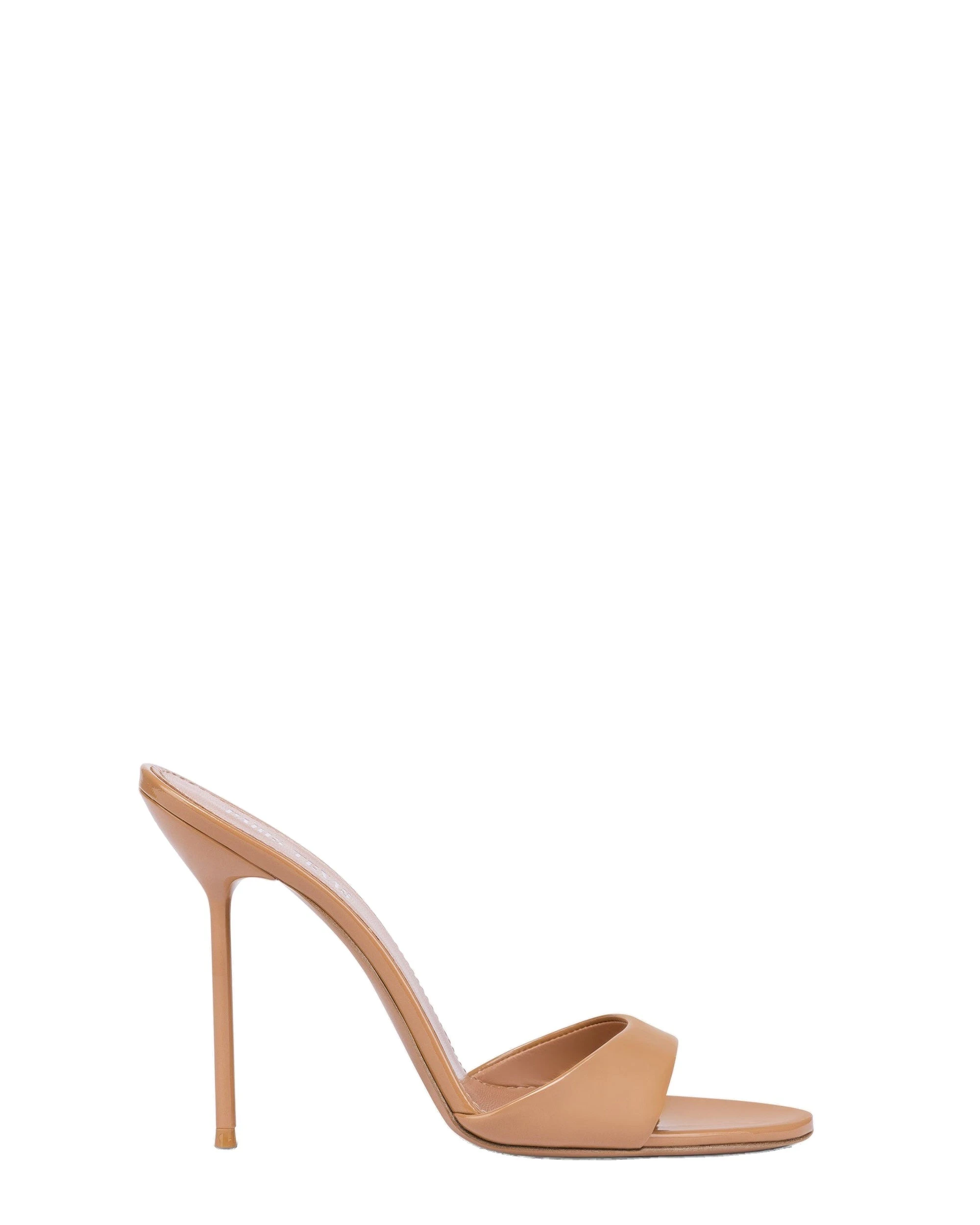 Paris Texas Lidia 105 Mules in Beige | Luxury Shoes Paris Texas Lidia 105 Mules in Beige Patent Leather