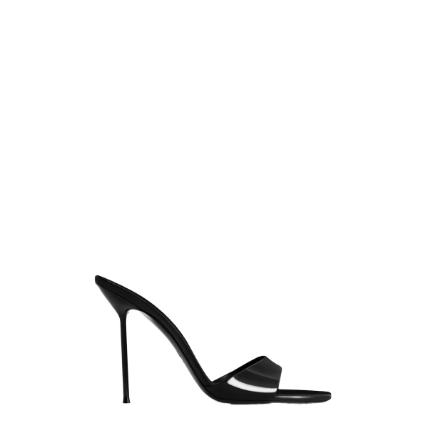 Paris Texas Lidia 105 Mules in Black Patent Leather