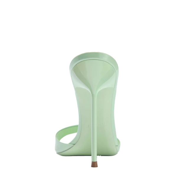 Lidia 105 Mules in Celadon Patent Leather - Image 4