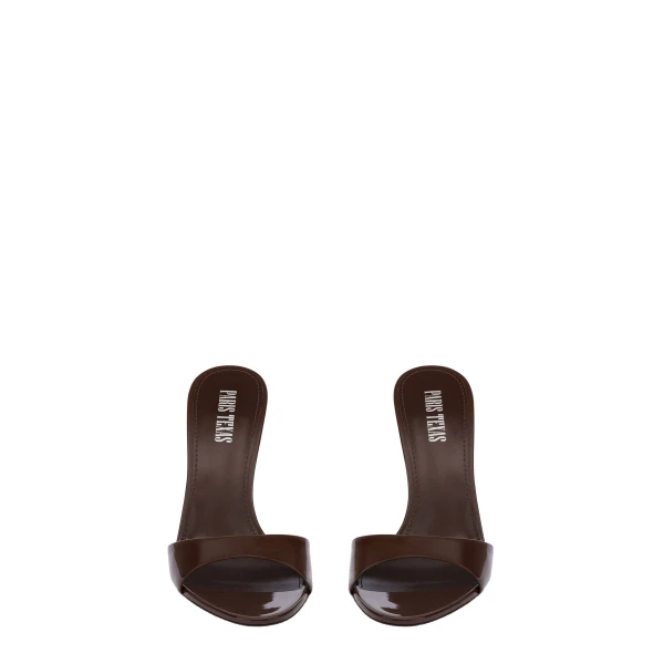 Lidia 105 Mules in Ebano Patent Leather - Image 3