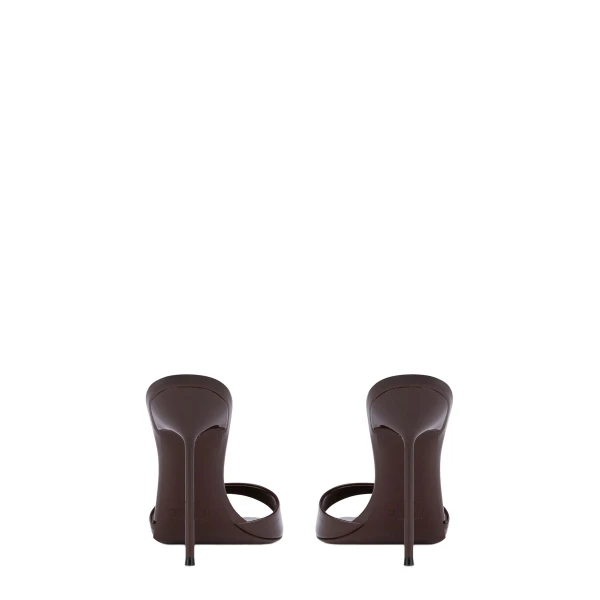 Lidia 105 Mules in Ebano Patent Leather - Image 4