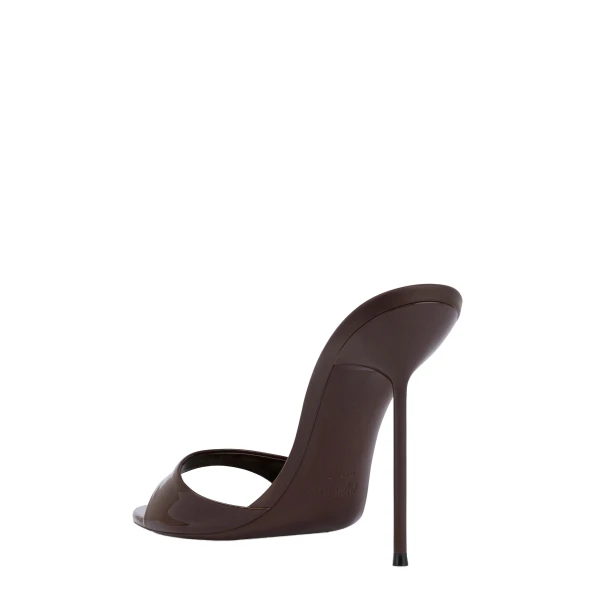 Lidia 105 Mules in Ebano Patent Leather - Image 5