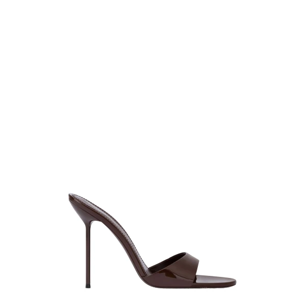 Paris Texas Lidia 105 Mules in Ebano Patent Leather