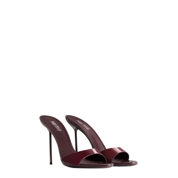 Lidia 105 Mules in Rouge Noir Patent Leather - Image 2