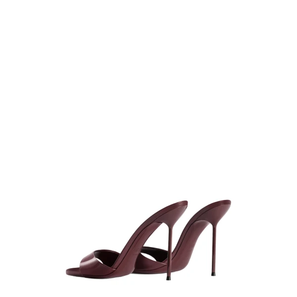 Lidia 105 Mules in Rouge Noir Patent Leather - Image 3