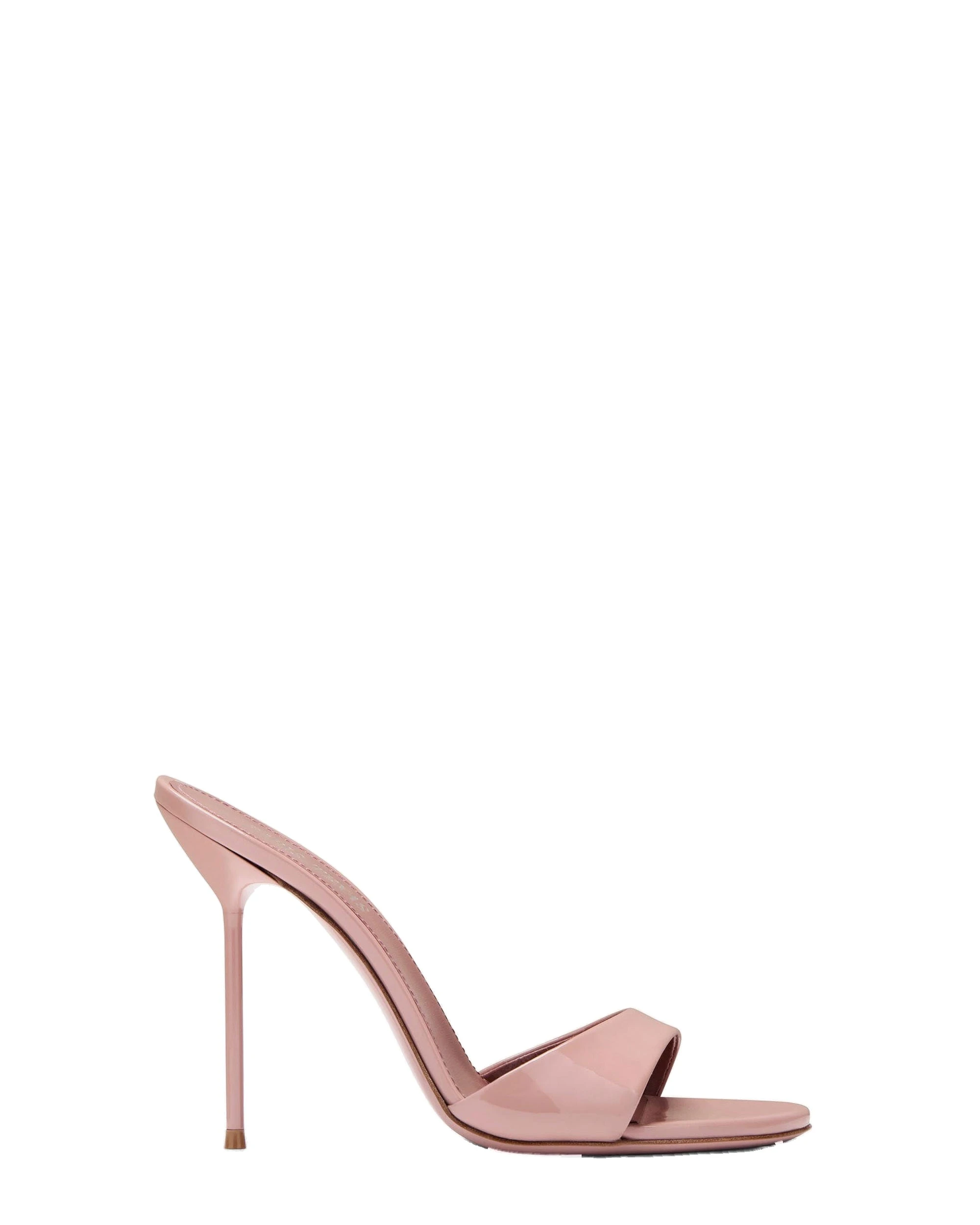 Paris Texas Lidia 105 Mules in Texas Rose | Luxury Shoes Paris Texas Lidia 105 Mules in Texas Rose Patent Leather