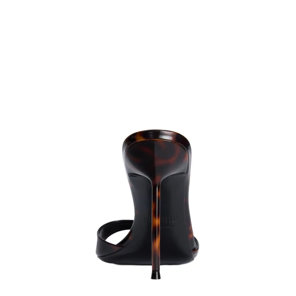 Lidia 105 Mules in Tortoise Printed Patent Leather - Image 4