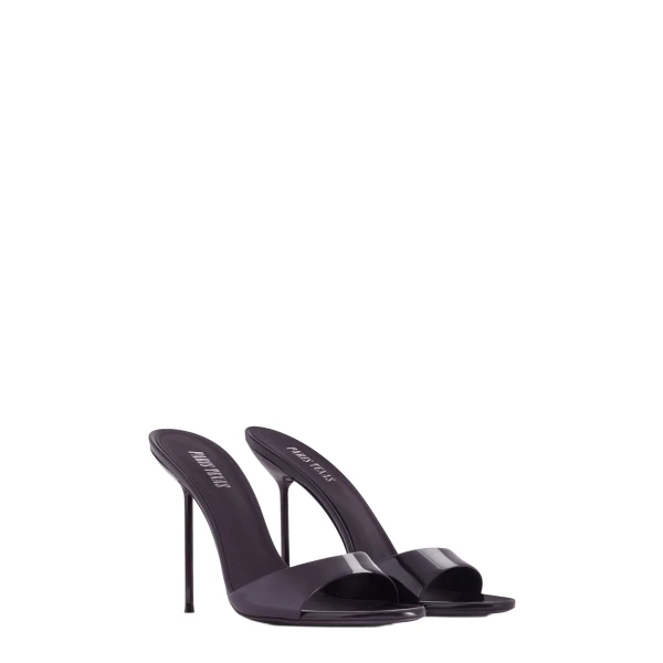 Lidia 105 Mules in Violet Black Patent Leather - Image 2