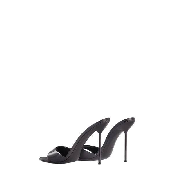 Lidia 105 Mules in Violet Black Patent Leather - Image 3