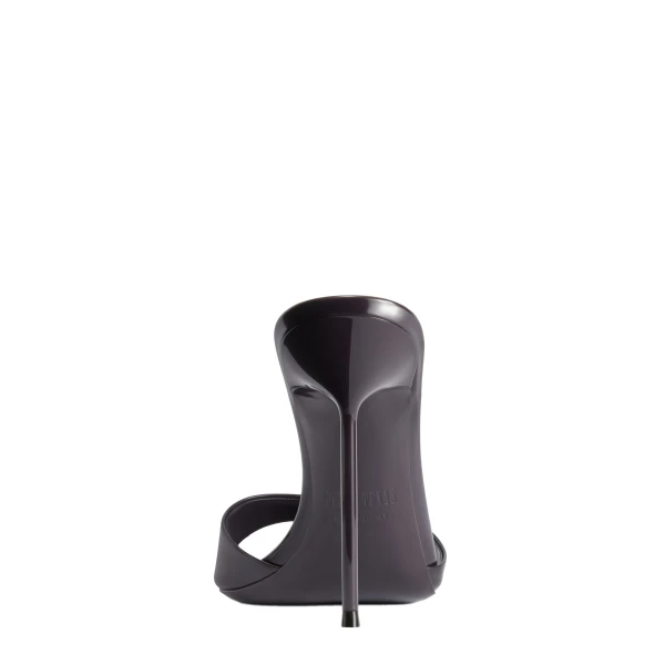 Lidia 105 Mules in Violet Black Patent Leather - Image 4