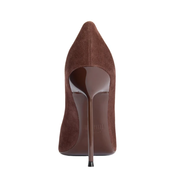 Lidia 105 Pumps in Borgogna Suede - Image 4