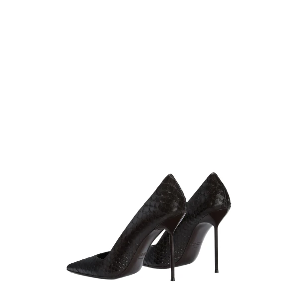 Lidia 105 Pumps in Fondente Python-Print Leather - Image 3