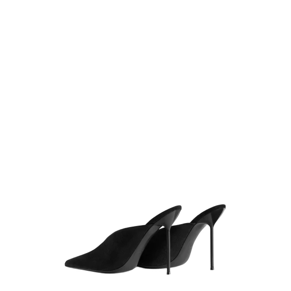 Lidia 105 Sabots in Black Suede - Image 3