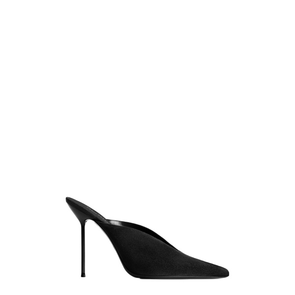 Paris Texas Lidia 105 Sabots in Black Suede