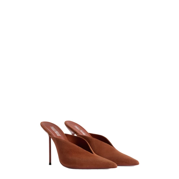 Lidia 105 Sabots in Desert Rose Suede - Image 2