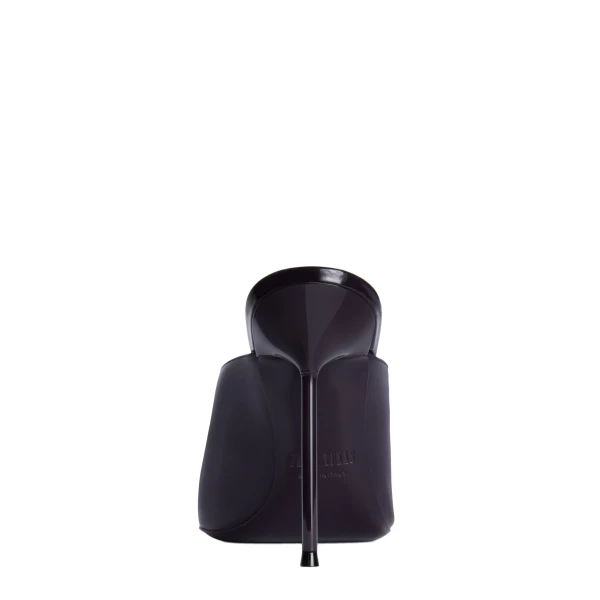Lidia 105 Sabots in Violet Black Patent Leather - Image 4