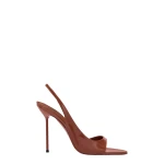 Paris Texas Lidia 105 Slingback Sandals in Desert Rose Patent Leather