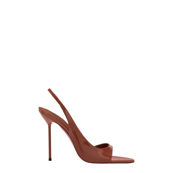 Paris Texas Lidia 105 Slingback Sandals in Desert Rose Patent Leather