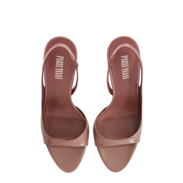Lidia 105 Slingback Sandals in Texas Rose Patent Leather - Image 5