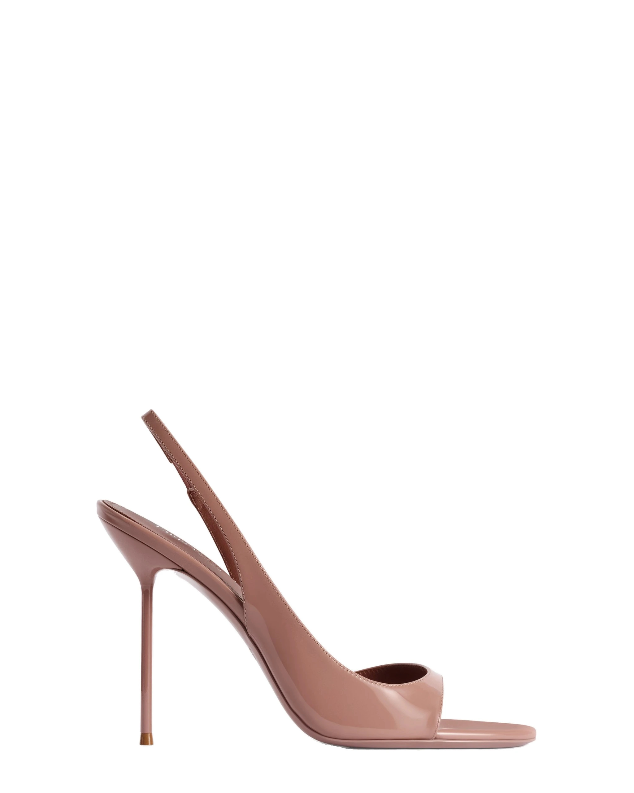 Paris Texas Lidia Slingback Sandals in Texas Rose | Luxury Shoes Paris Texas Lidia 105 Slingback Sandals in Texas Rose Patent Leather
