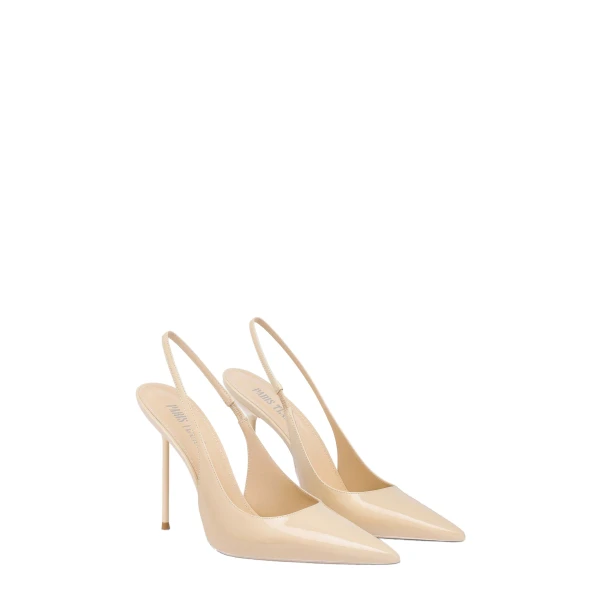 Lidia 105 Slingbacks in Almond Patent Leather - Image 2