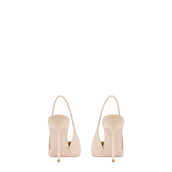Lidia 105 Slingbacks in Almond Patent Leather - Image 4