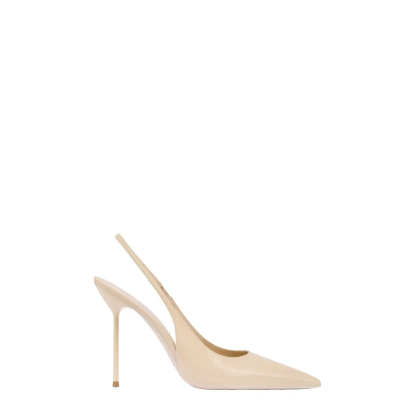 Paris Texas Lidia 105 Slingbacks in Almond Patent Leather
