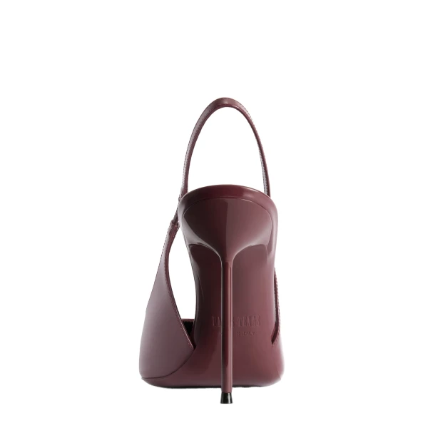 Lidia 105 Slingbacks in Amarena Patent Leather - Image 4