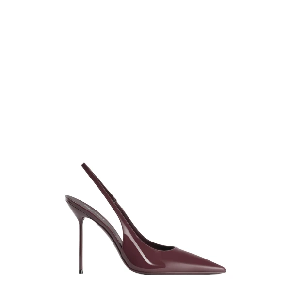 Paris Texas Lidia 105 Slingbacks in Amarena Patent Leather